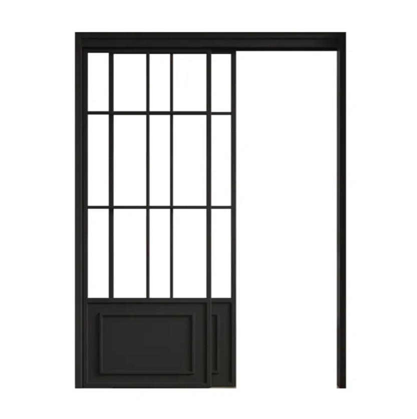 Frameless Glass Enclosure With Hinged Door